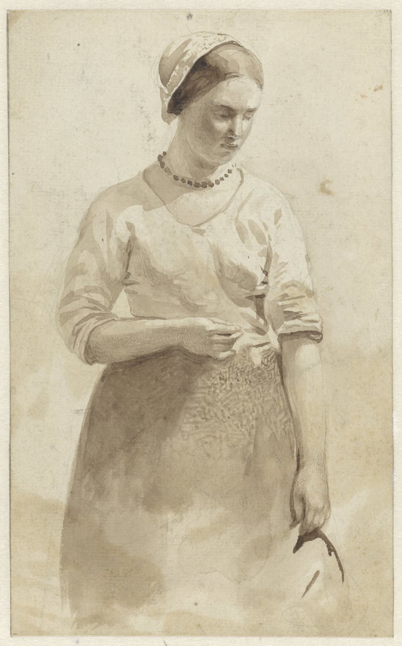 Stehende junge Frau von Albert  Neuhuys