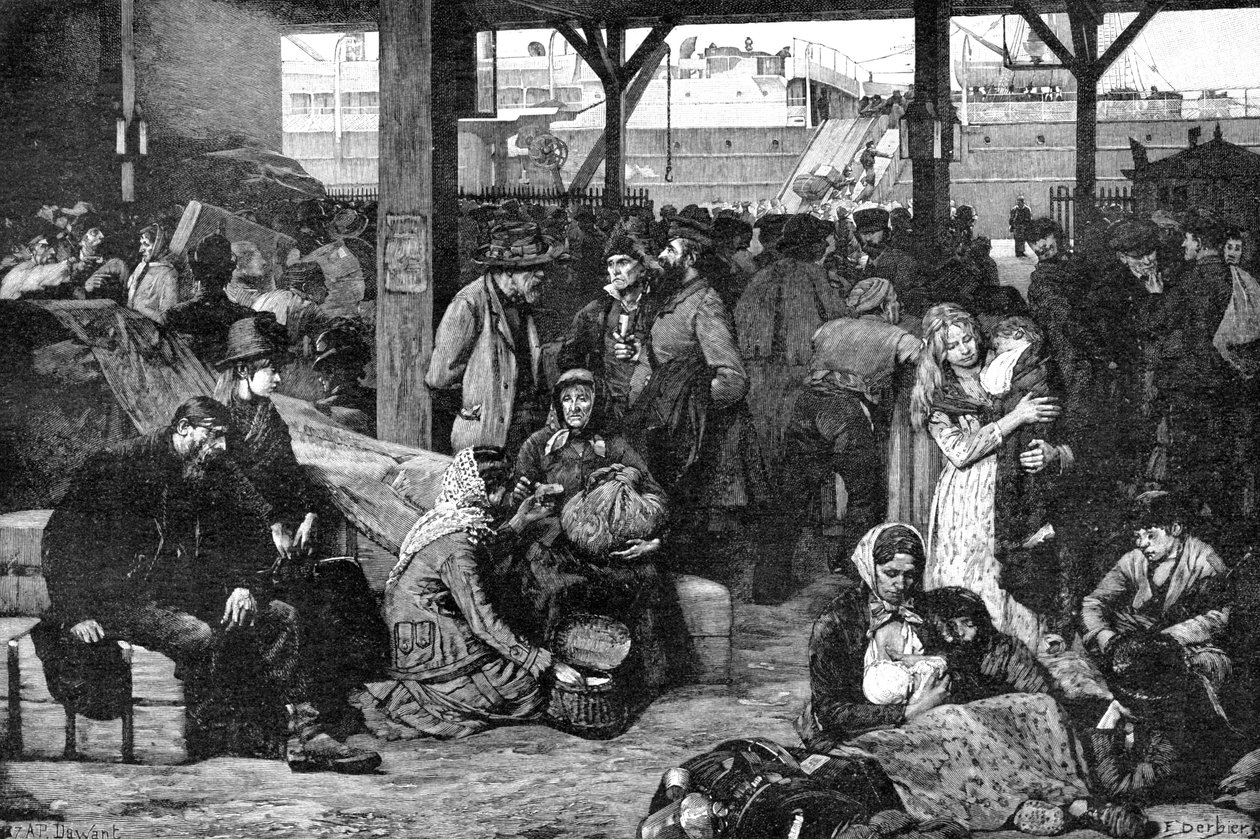 Auswanderung in die USA von Albert Pierre Dawant