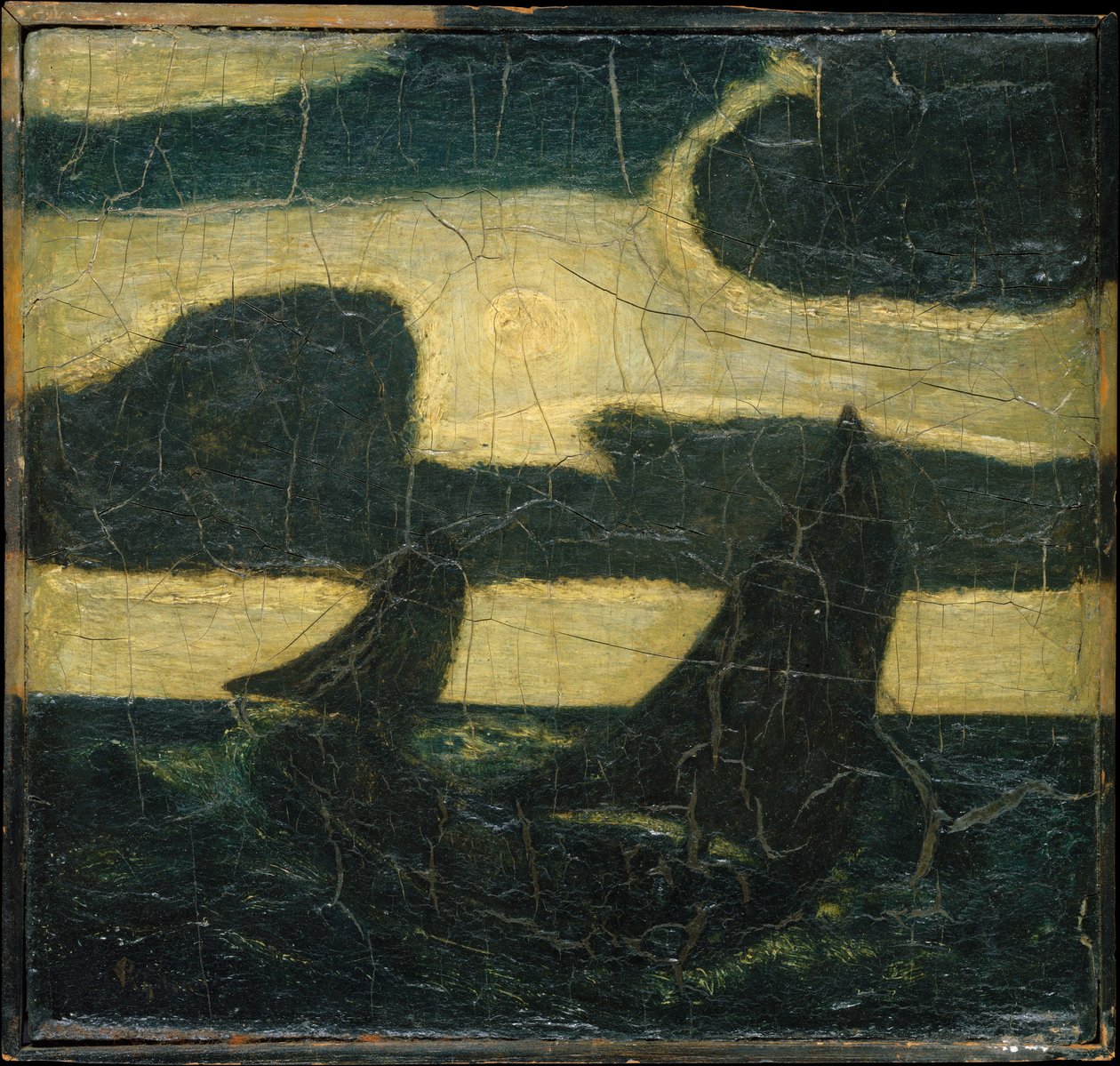 Mondscheinmarine, 1870-90 von Albert Pinkham Ryder