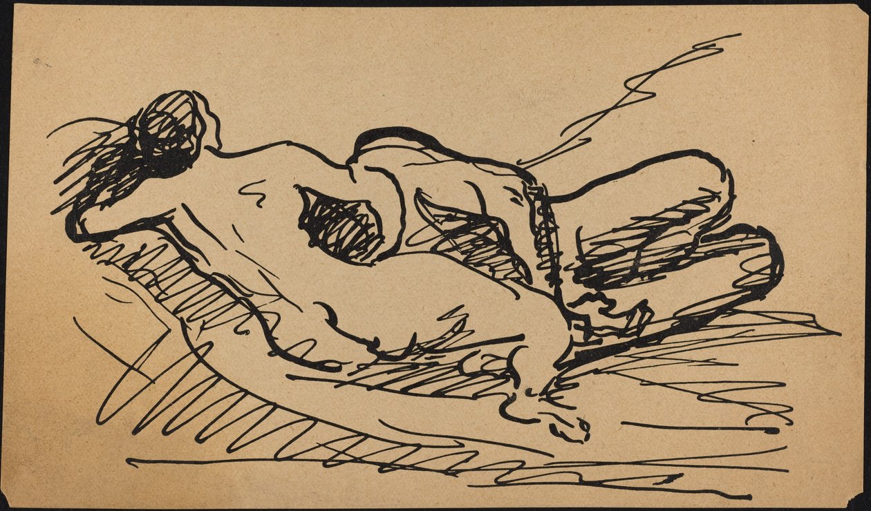 Liegender Akt von Albert Weisgerber