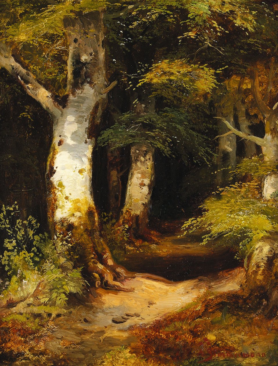 Waldweg von Albert Zimmermann