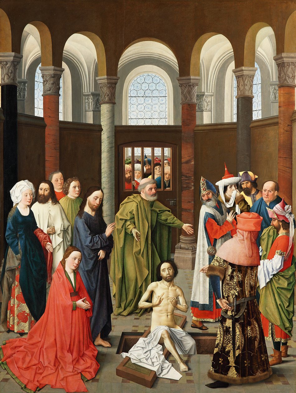 Die Auferweckung des Lazarus von Albert van Ouwater