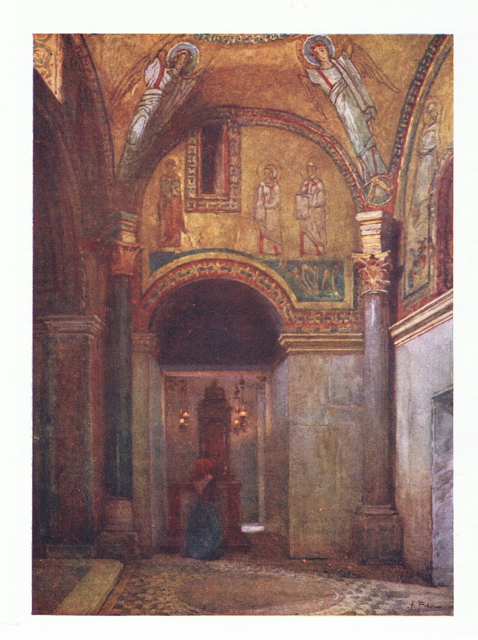 Kapelle von San Zeno in S. Prassede, aus Rom veröffentlicht von A & C Black Ltd, 1925 von Alberto Pisa