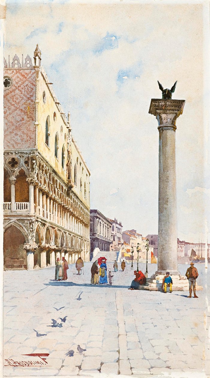 Blick auf den Dogenpalast von Alberto Prosdocimi