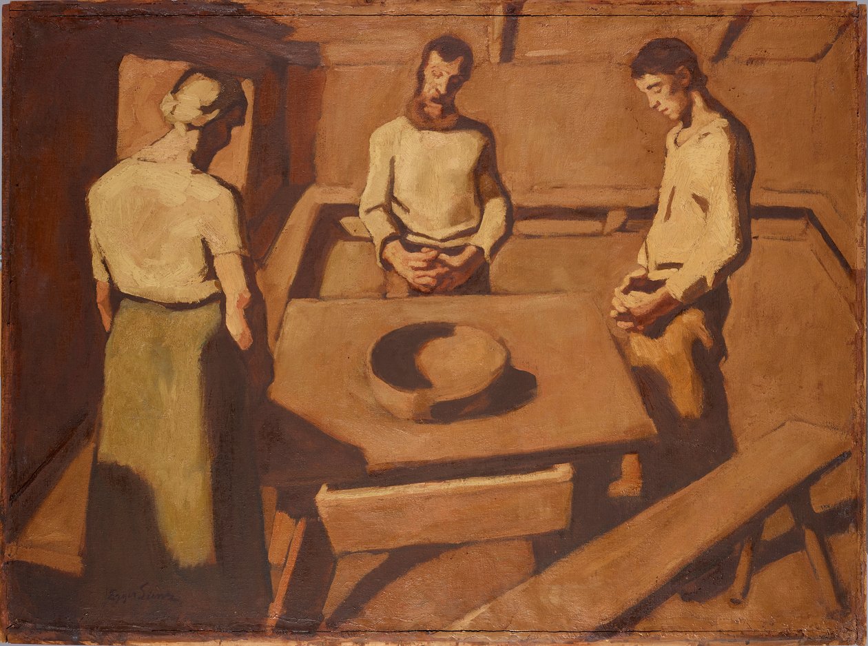 Das Tischgebet von Albin Egger Lienz
