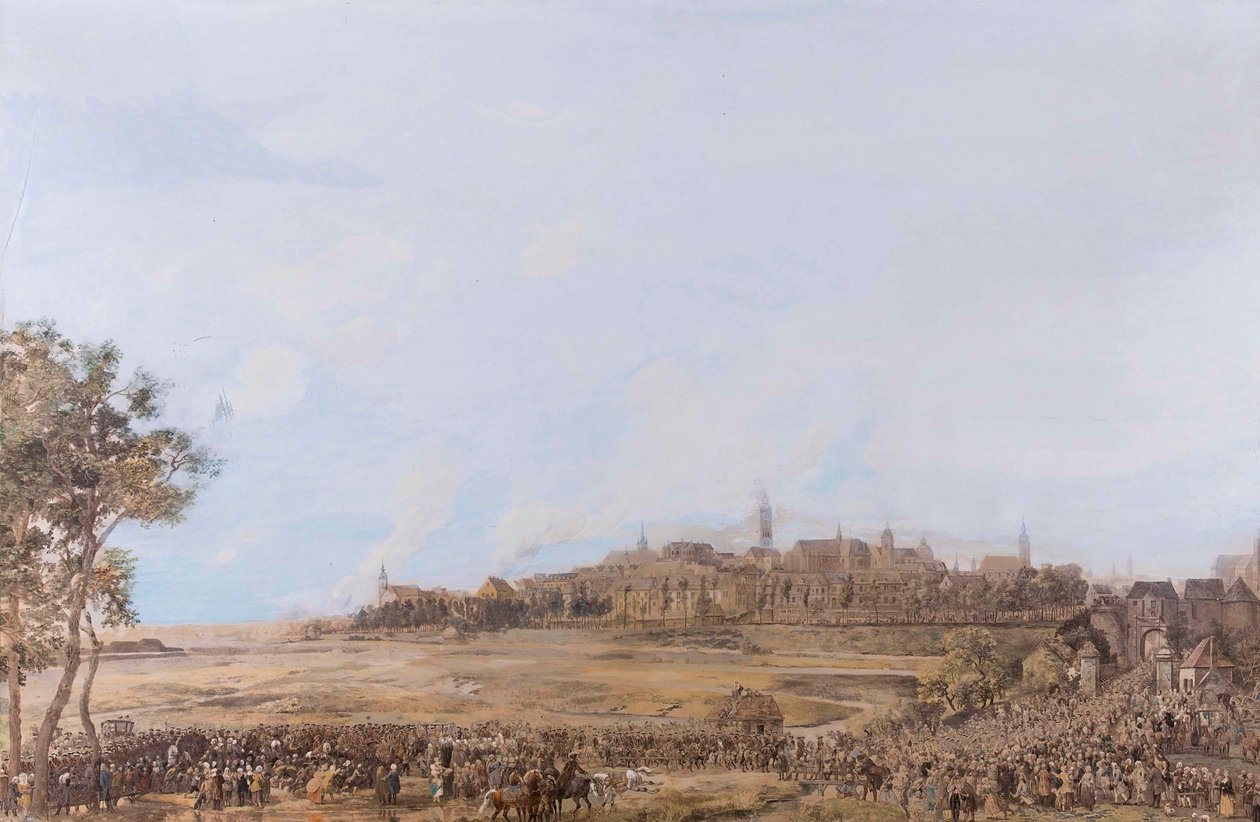Festlicher Einzug in eine deutsche Stadt von Albrecht Adam