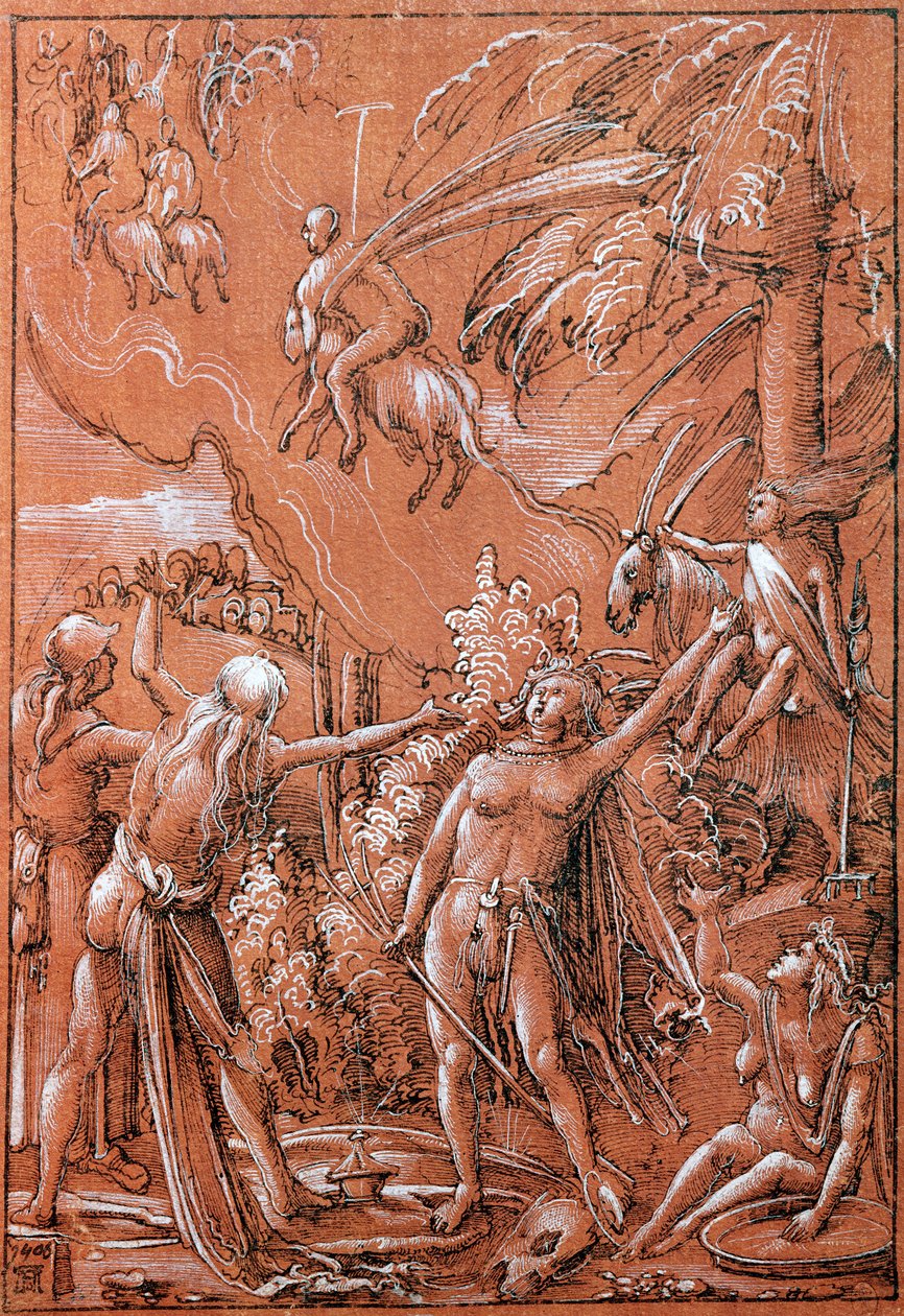 Aufbruch zum Sabbat, 1506 von Albrecht Altdorfer