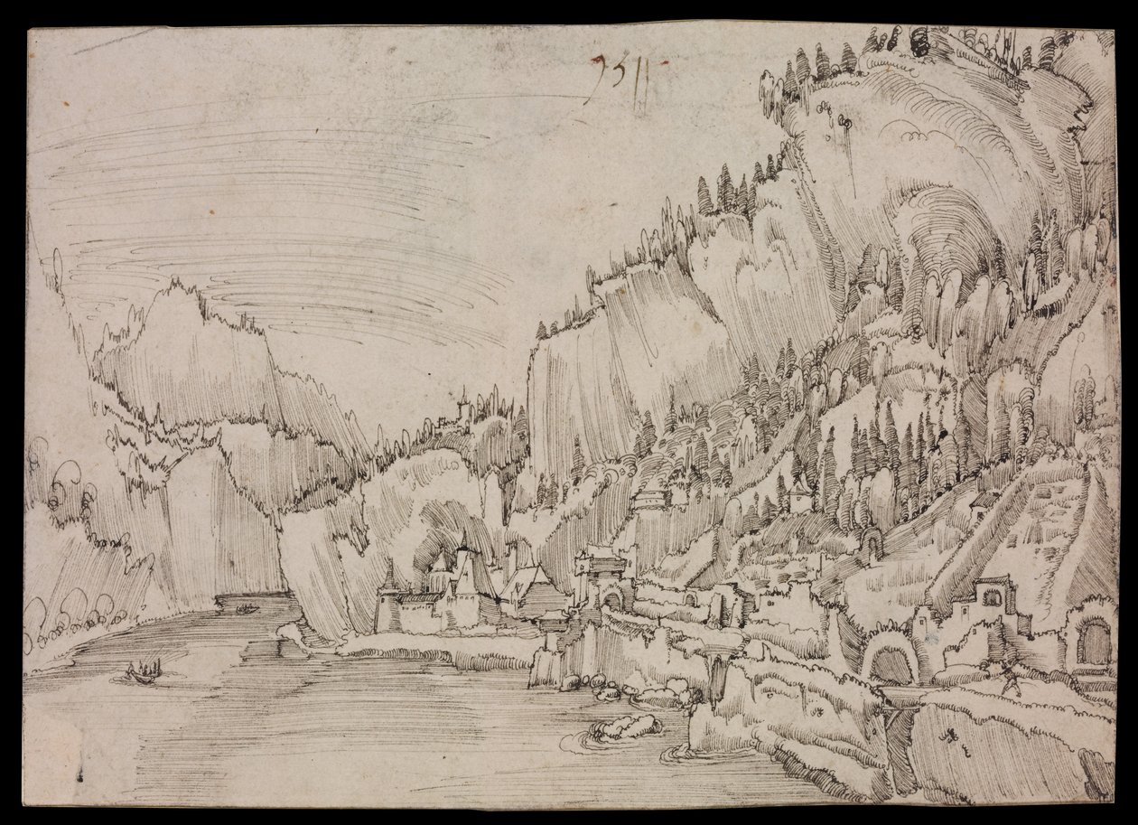 Sarmingstein an der Donau von Albrecht Altdorfer