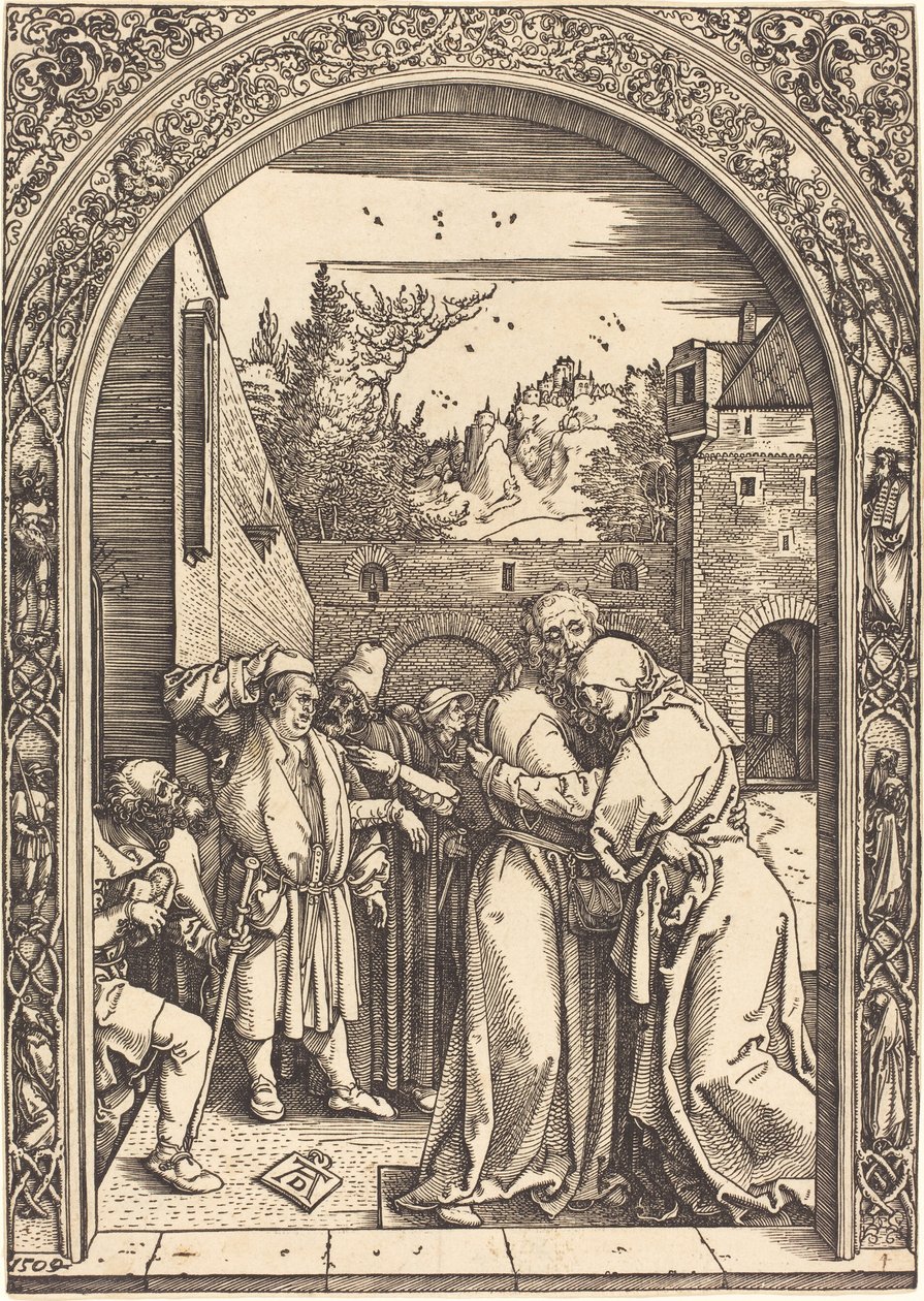 Joachim und Anna am Goldenen Tor von Albrecht Dürer