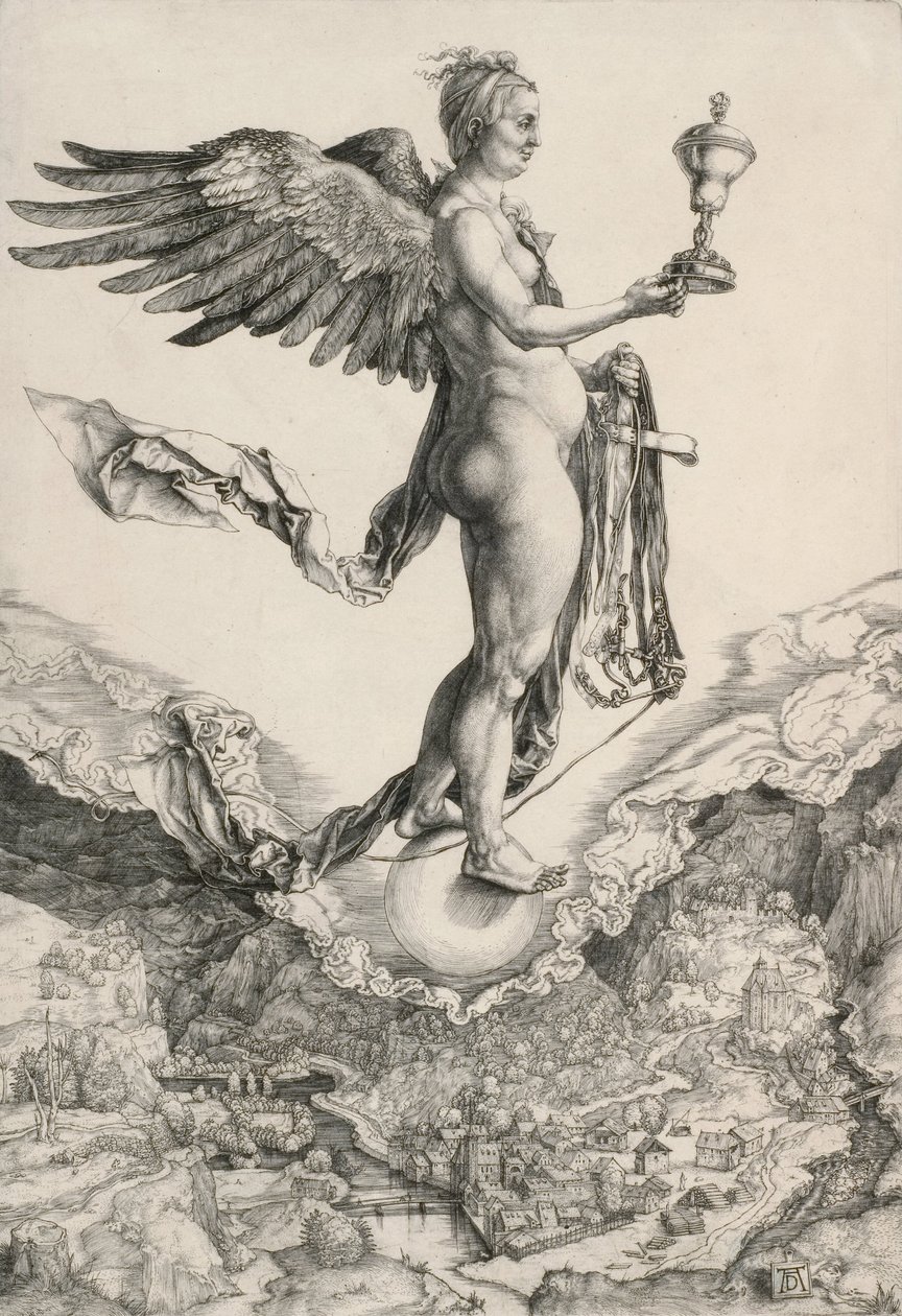 Nemesis (Das große Glück) von Albrecht Dürer