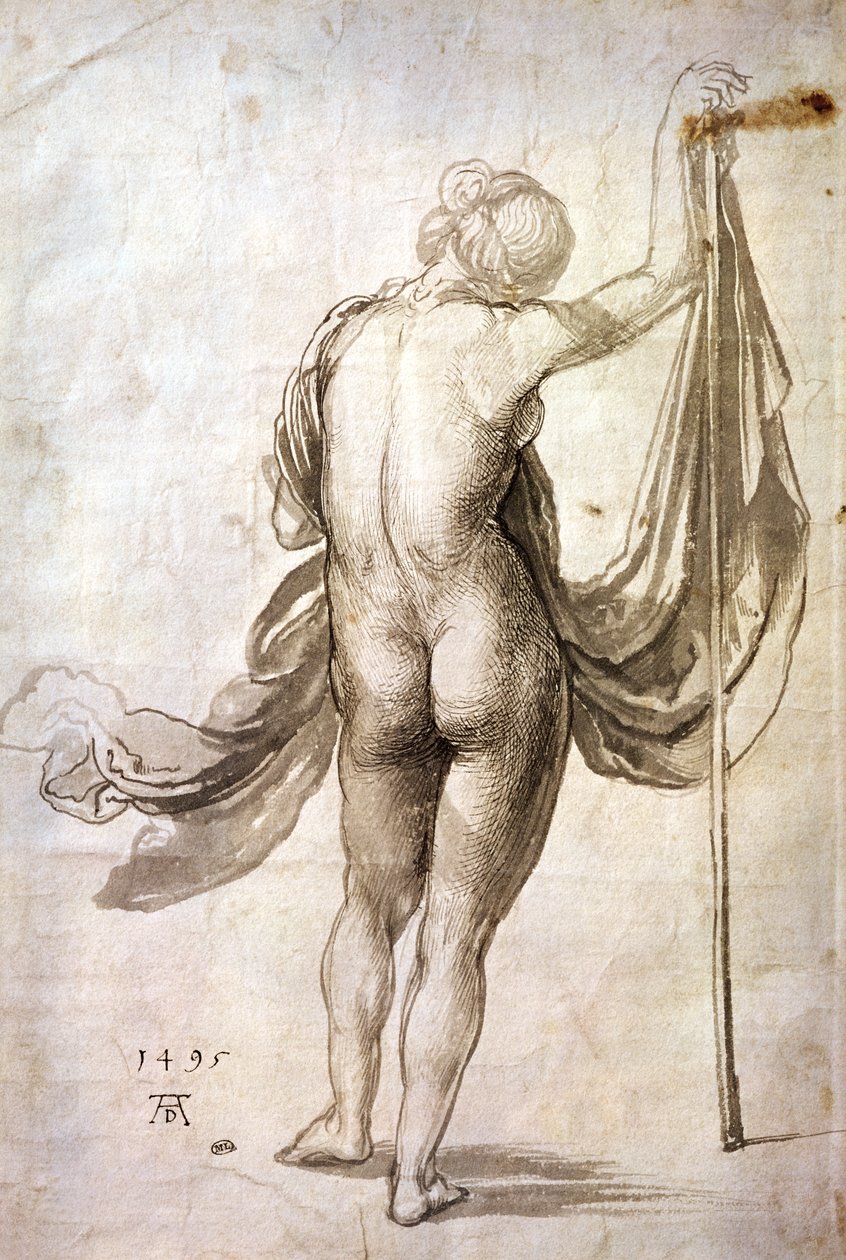 Aktstudie oder, Nackte Frau von hinten von Albrecht Dürer
