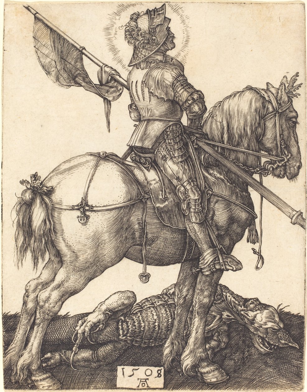 Sankt Georg zu Pferd von Albrecht Dürer