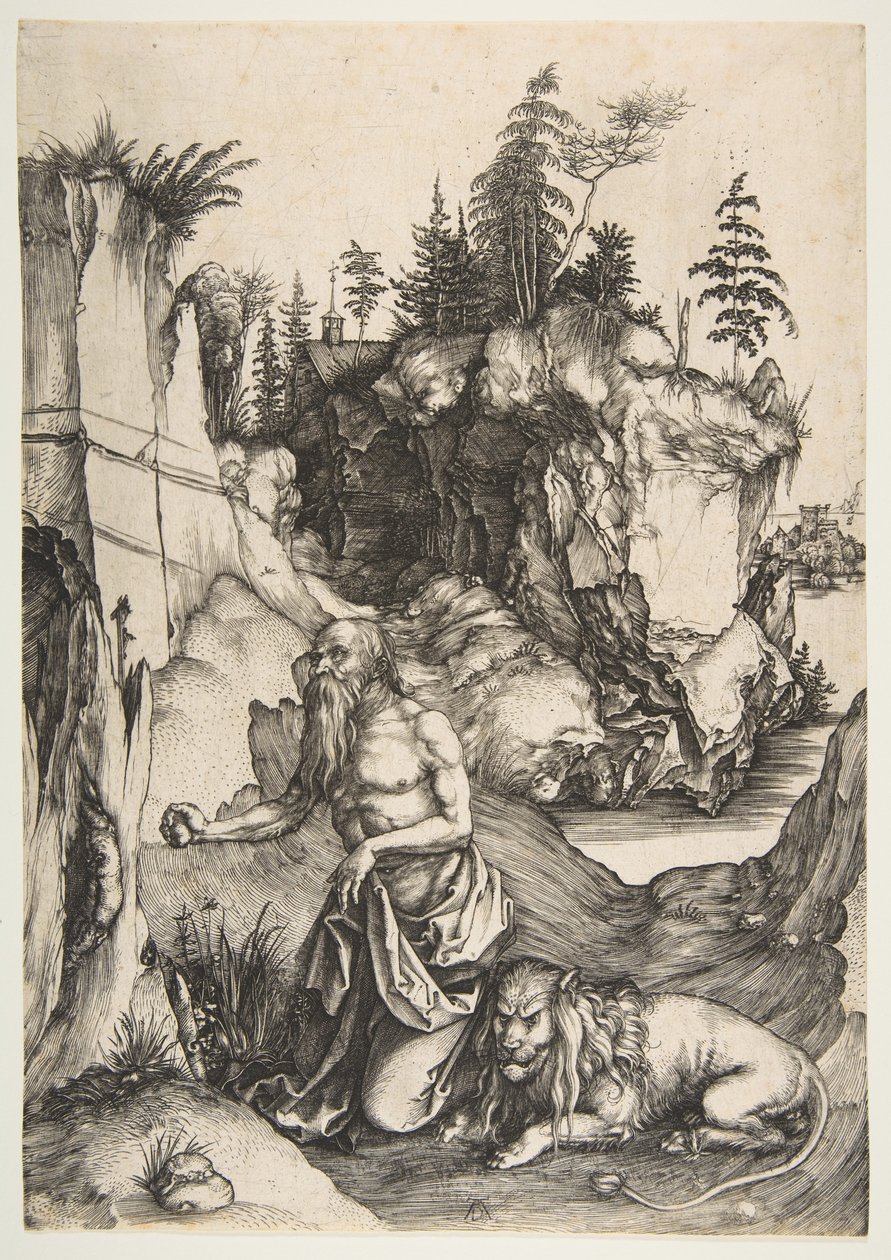 Der heilige Hieronymus als Büßer in der Wüste von Albrecht Dürer