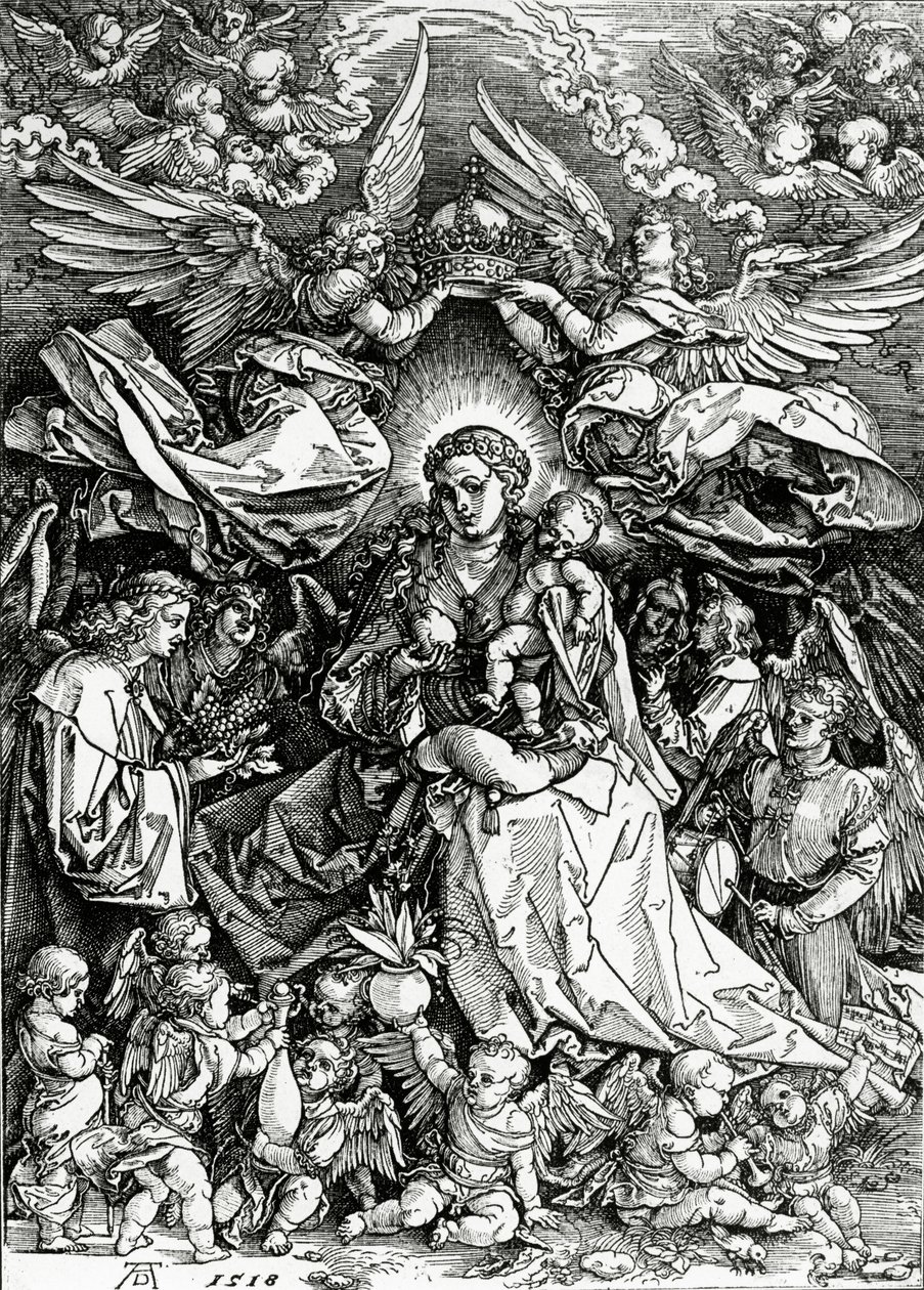 Die Krönung der Jungfrau und des Kindes, 1518 von Albrecht Dürer