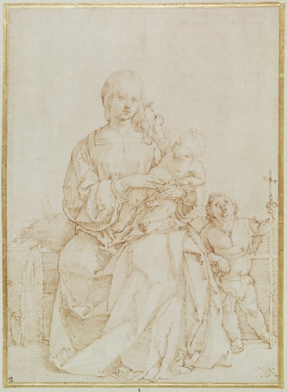Jungfrau und Kind mit dem kleinen Johannes, ca. 1518 von Albrecht Dürer