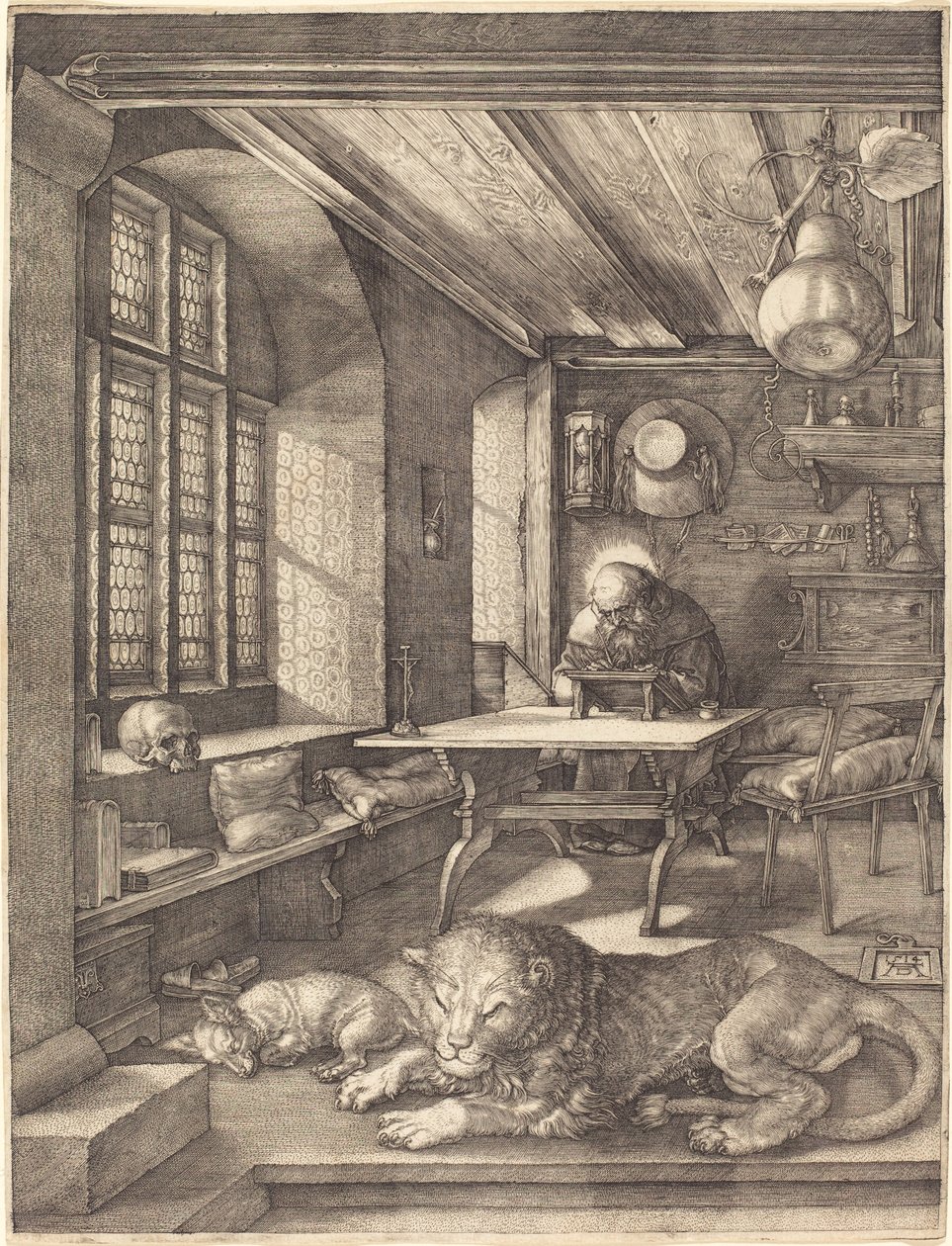 St. Hieronymus in seinem Studierzimmer, 1514 von Albrecht Dürer