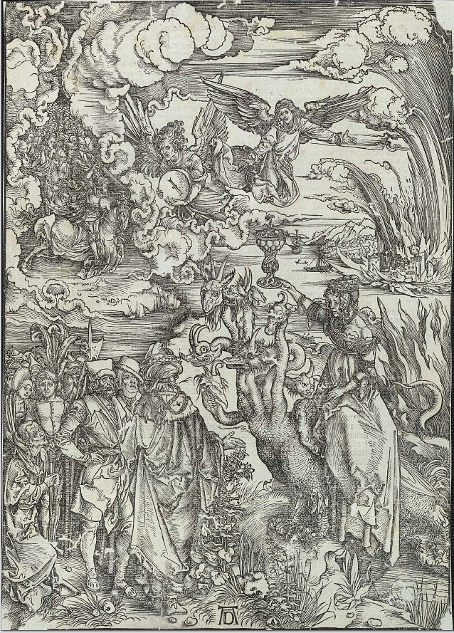Die Hure von Babylon von Albrecht Dürer