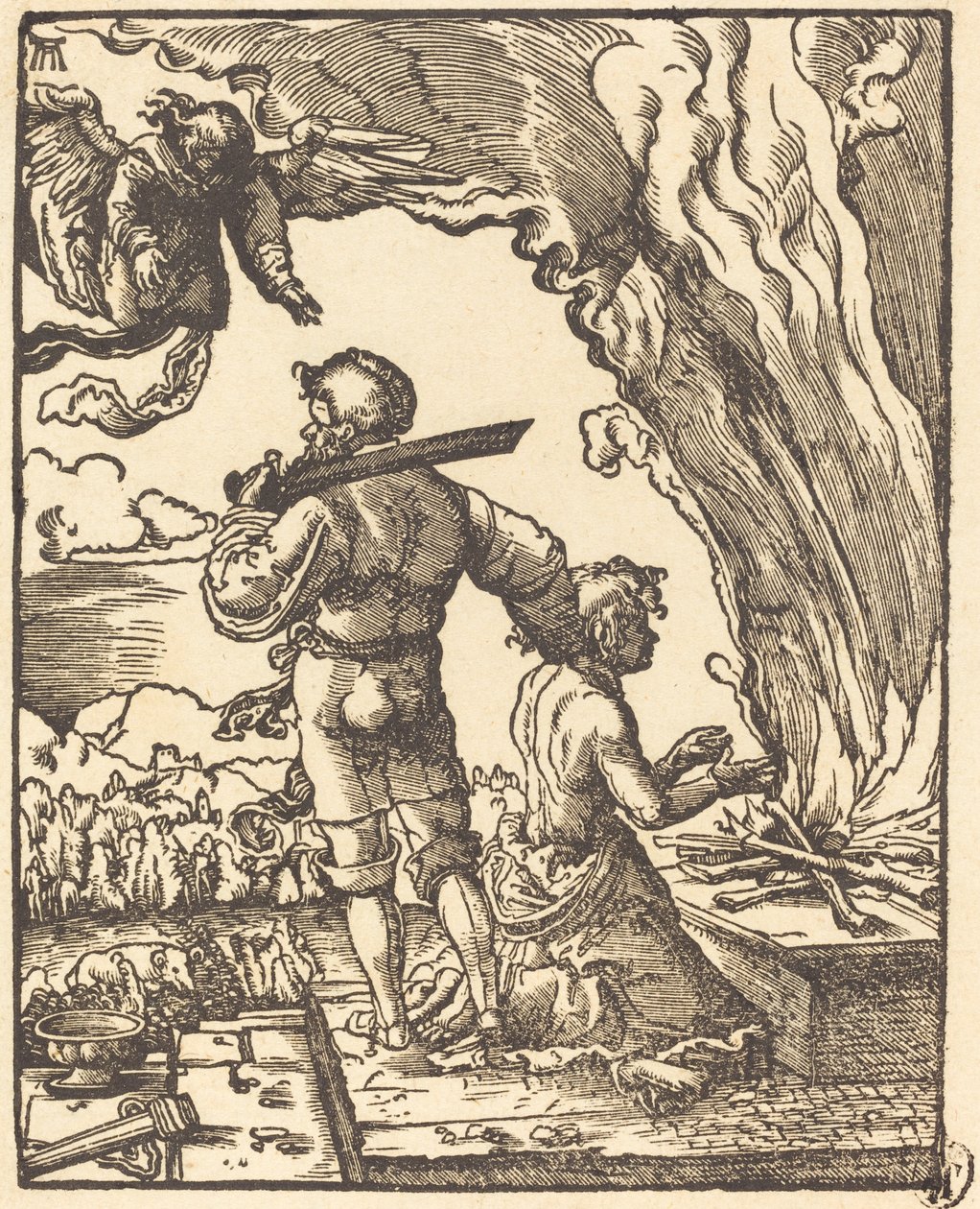 Abrahams Opfer von Albrecht Altdorfer