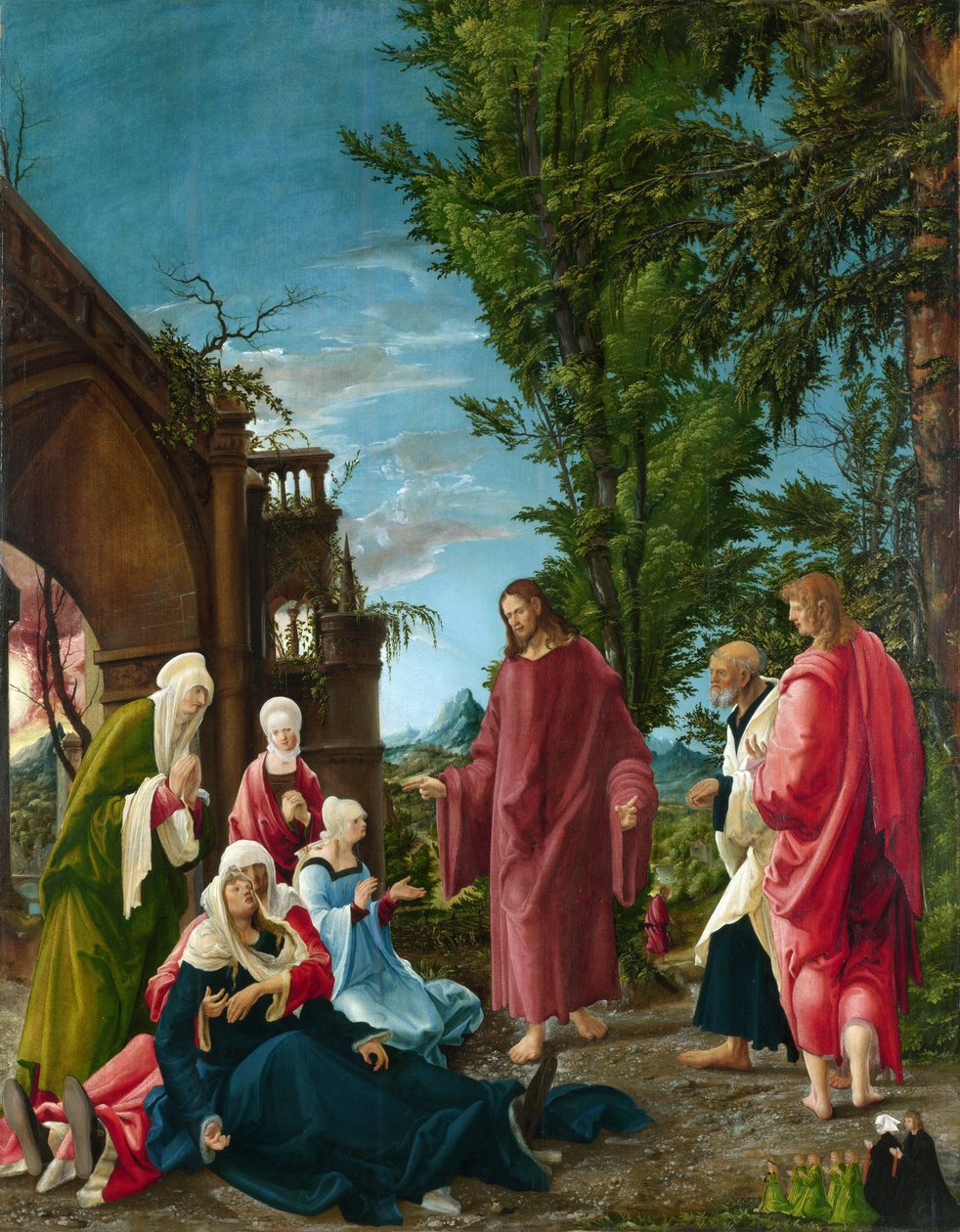 Christus nimmt Abschied von seiner Mutter von Albrecht Altdorfer