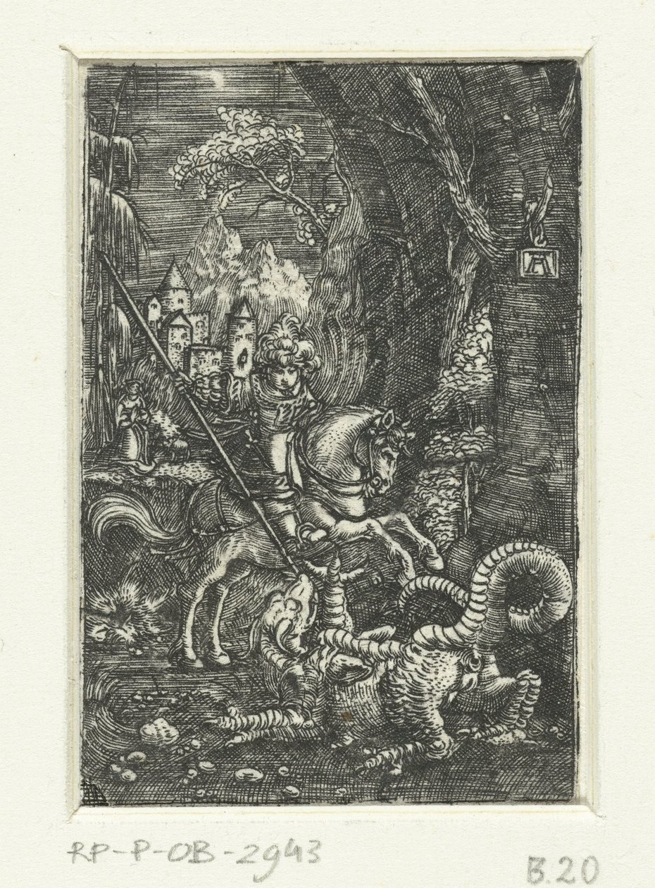 Heiliger Georg tötet den Drachen von Albrecht Altdorfer