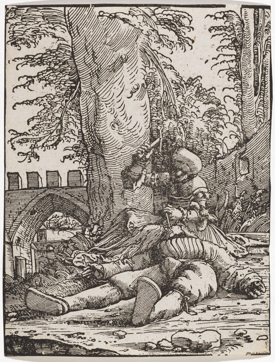 Jael tötet Sisera, ca. 1523 von Albrecht Altdorfer