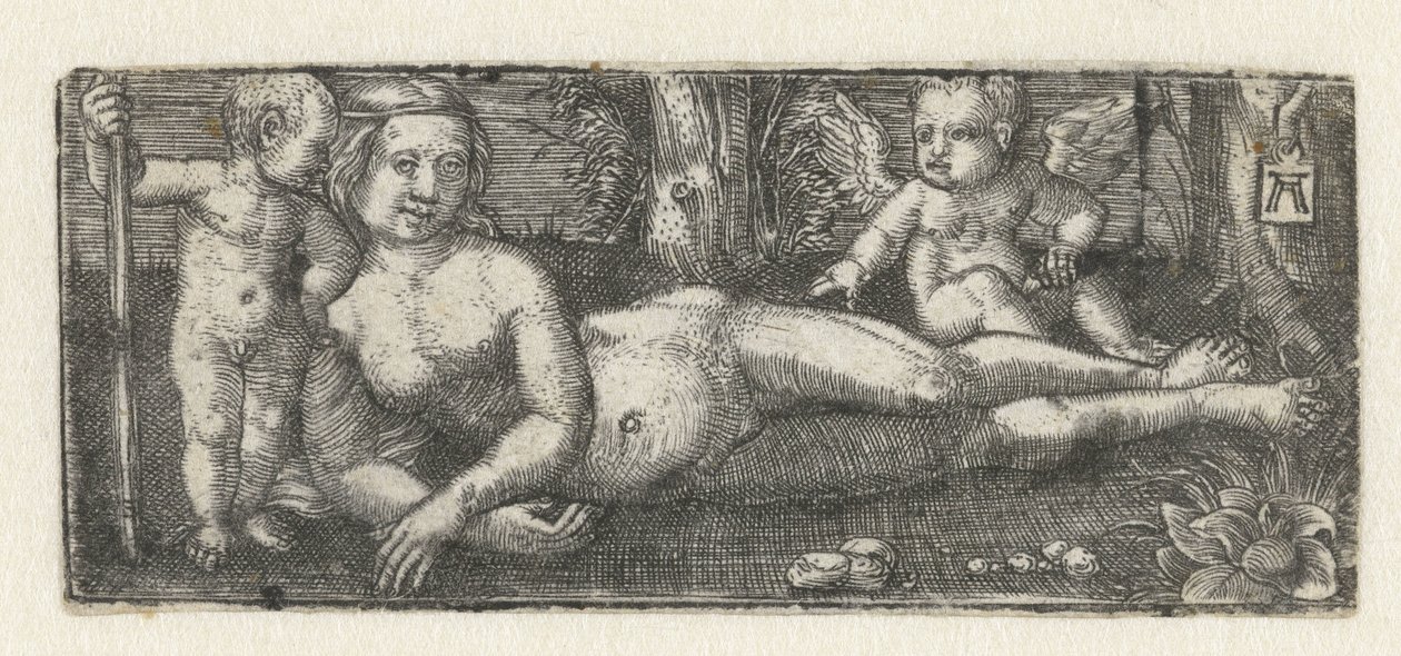 Liegende Venus mit zwei Putti von Albrecht Altdorfer
