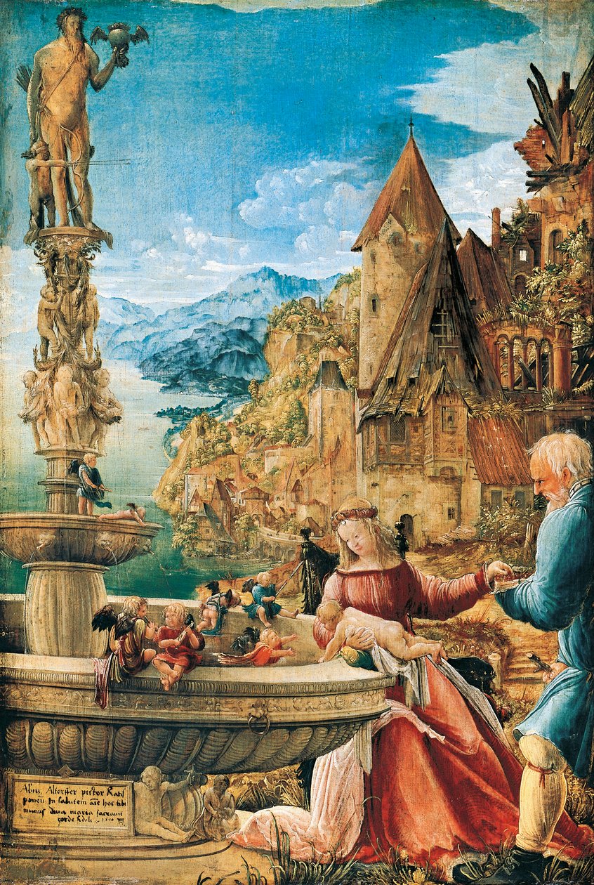 Ruhe auf der Flucht nach Ägypten von Albrecht Altdorfer