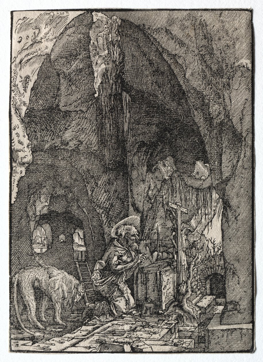 St. Hieronymus in der Höhle von Albrecht Altdorfer