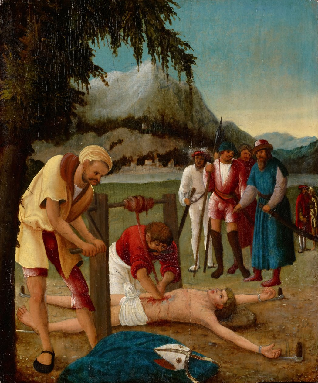 Das Martyrium des heiligen Erasmus, 1518-20 von Albrecht Altdorfer