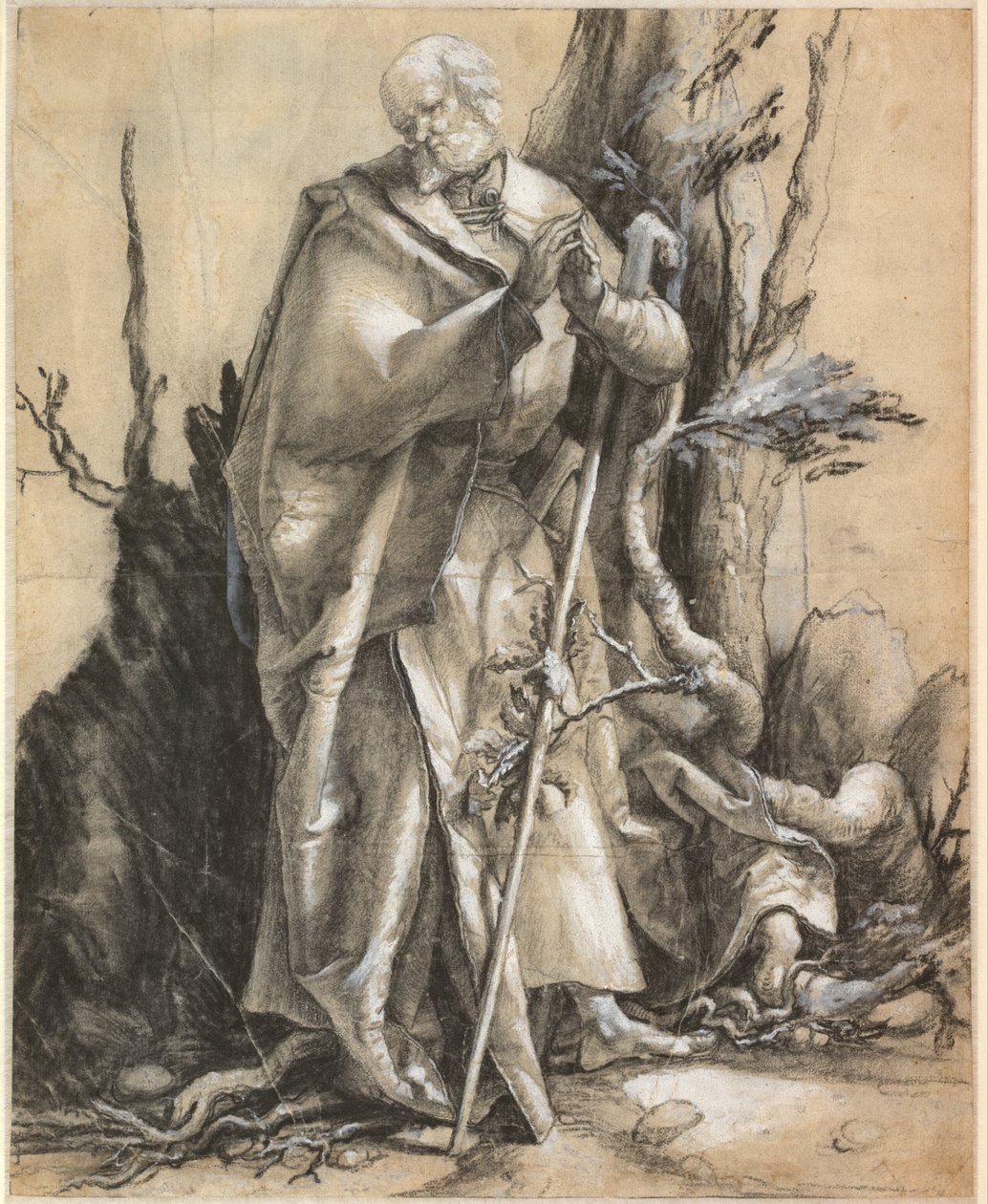 Bärtiger Heiliger im Wald von Albrecht Dürer