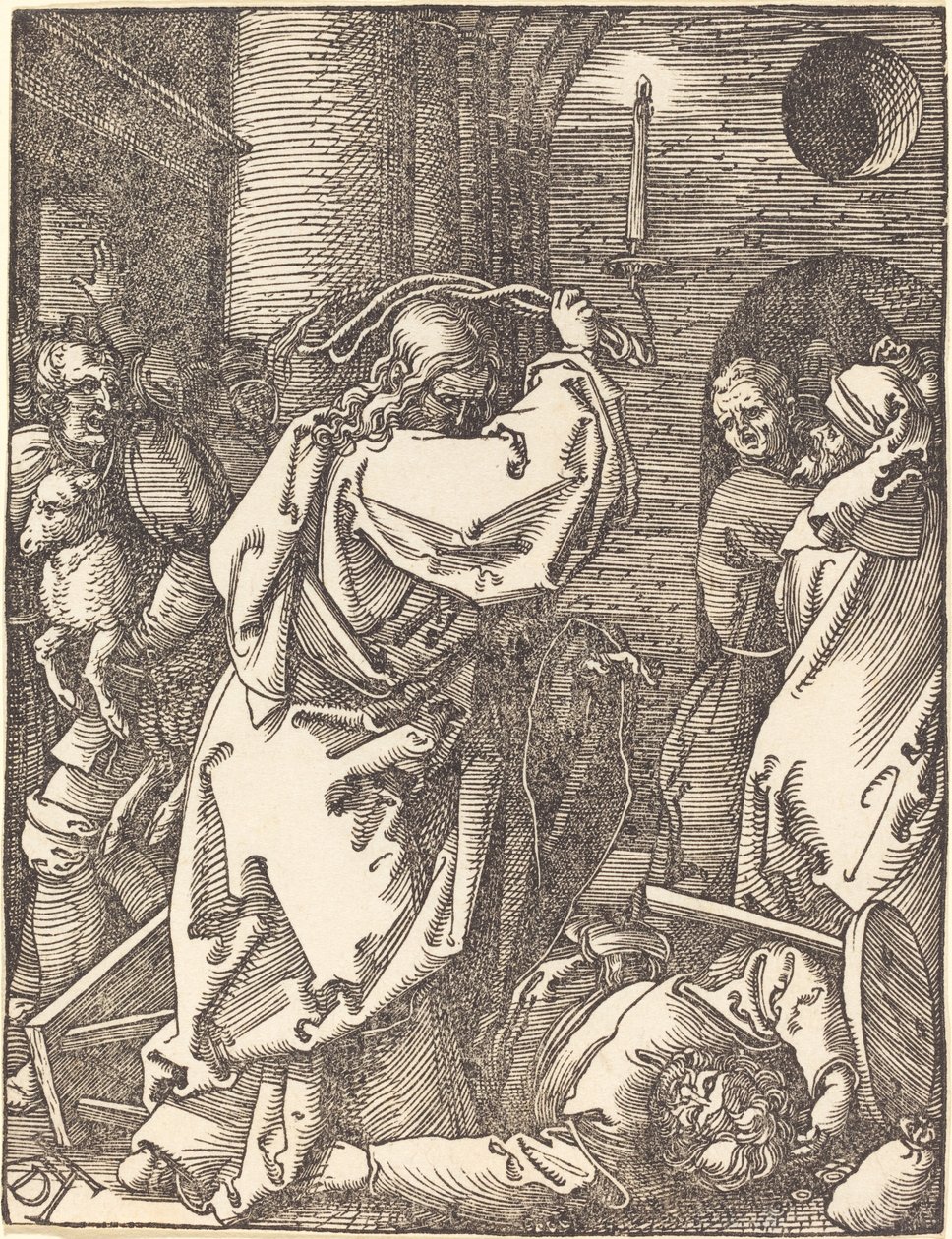 Christus vertreibt die Geldwechsler aus dem Tempel von Albrecht Dürer