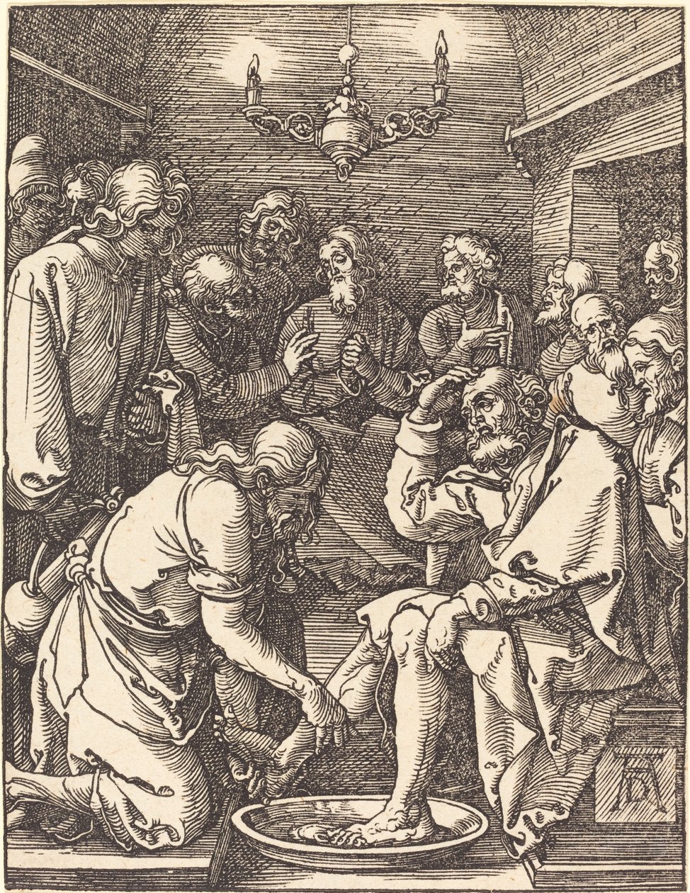 Christus wäscht die Füße der Jünger von Albrecht Dürer