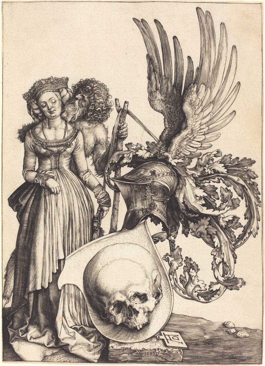 Wappen mit einem Schädel von Albrecht Dürer