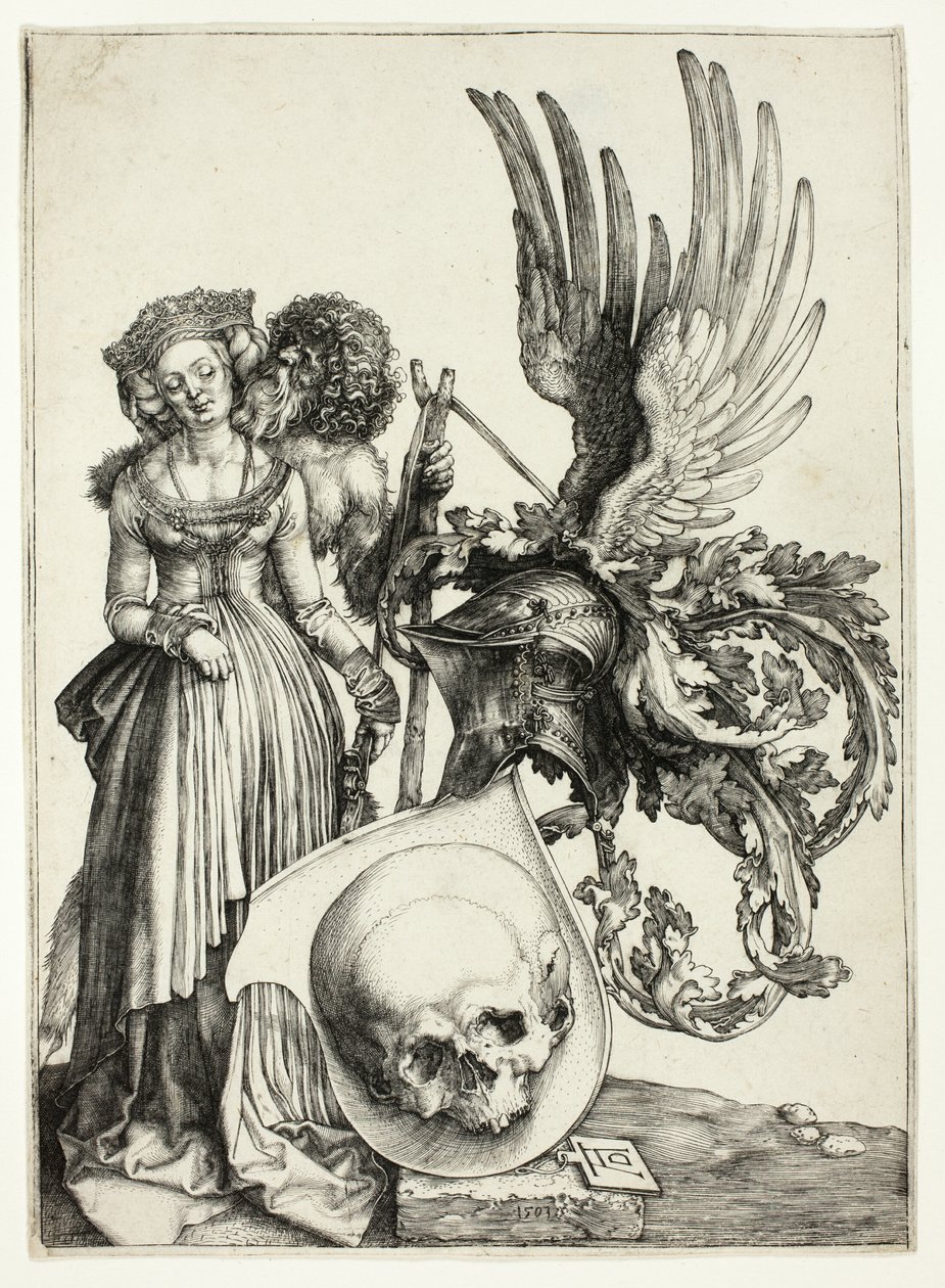 Wappen mit einem Schädel von Albrecht Dürer