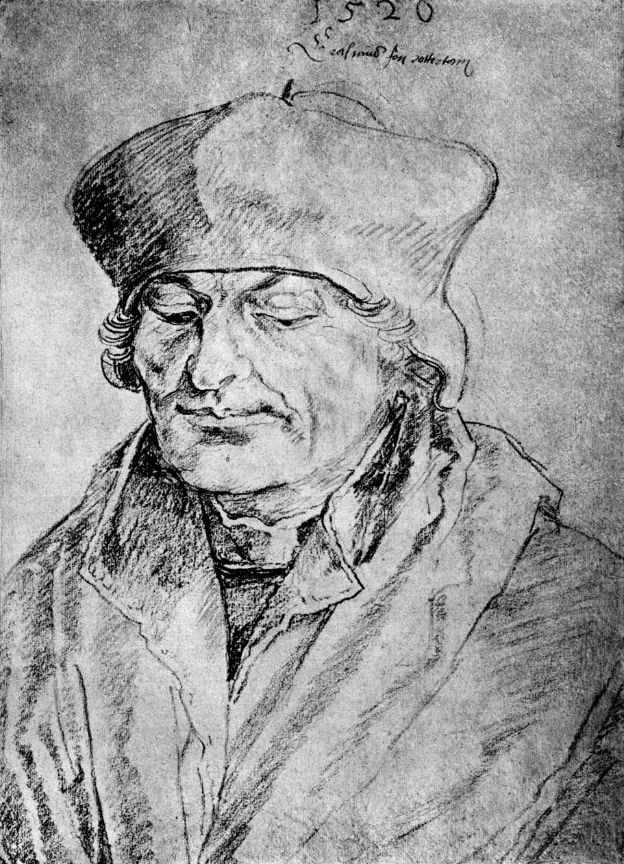 Desiderius Erasmus, 1520 von Albrecht Dürer