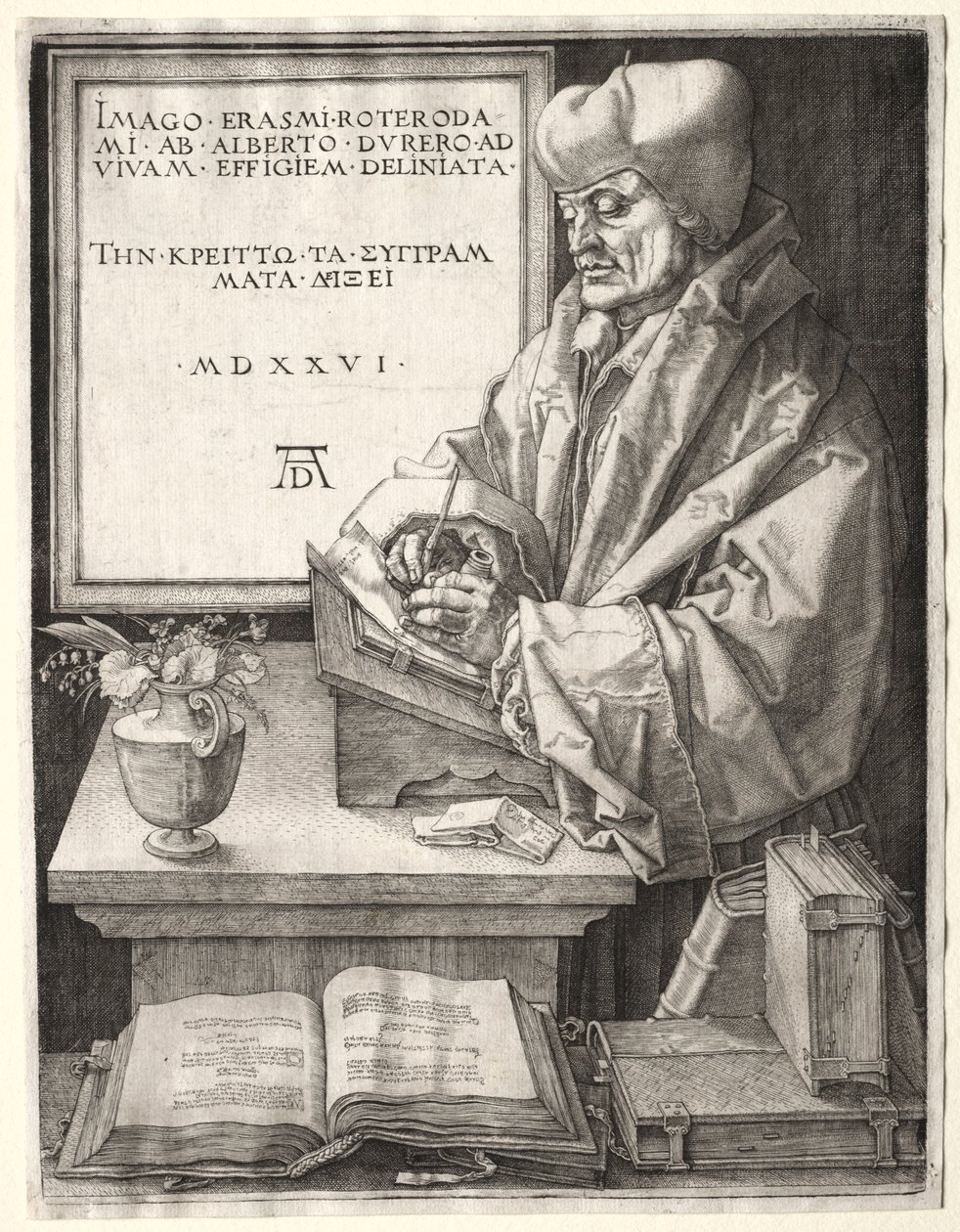 Desiderius Erasmus von Rotterdam, 1526 von Albrecht Dürer