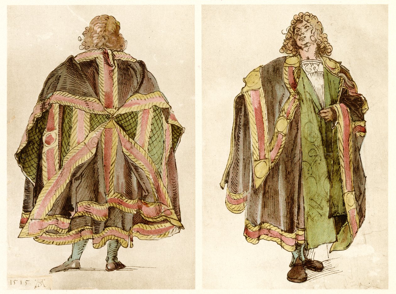 Entwürfe kaiserlicher Hofkostüme von Albrecht Dürer
