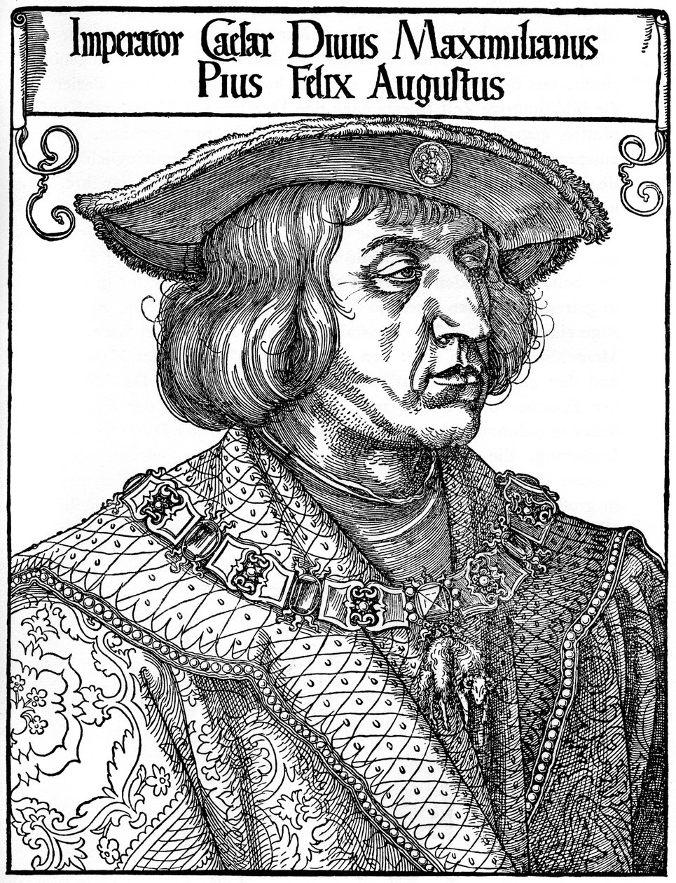 Kaiser Maximilian I., 1519, 1936 von Albrecht Dürer