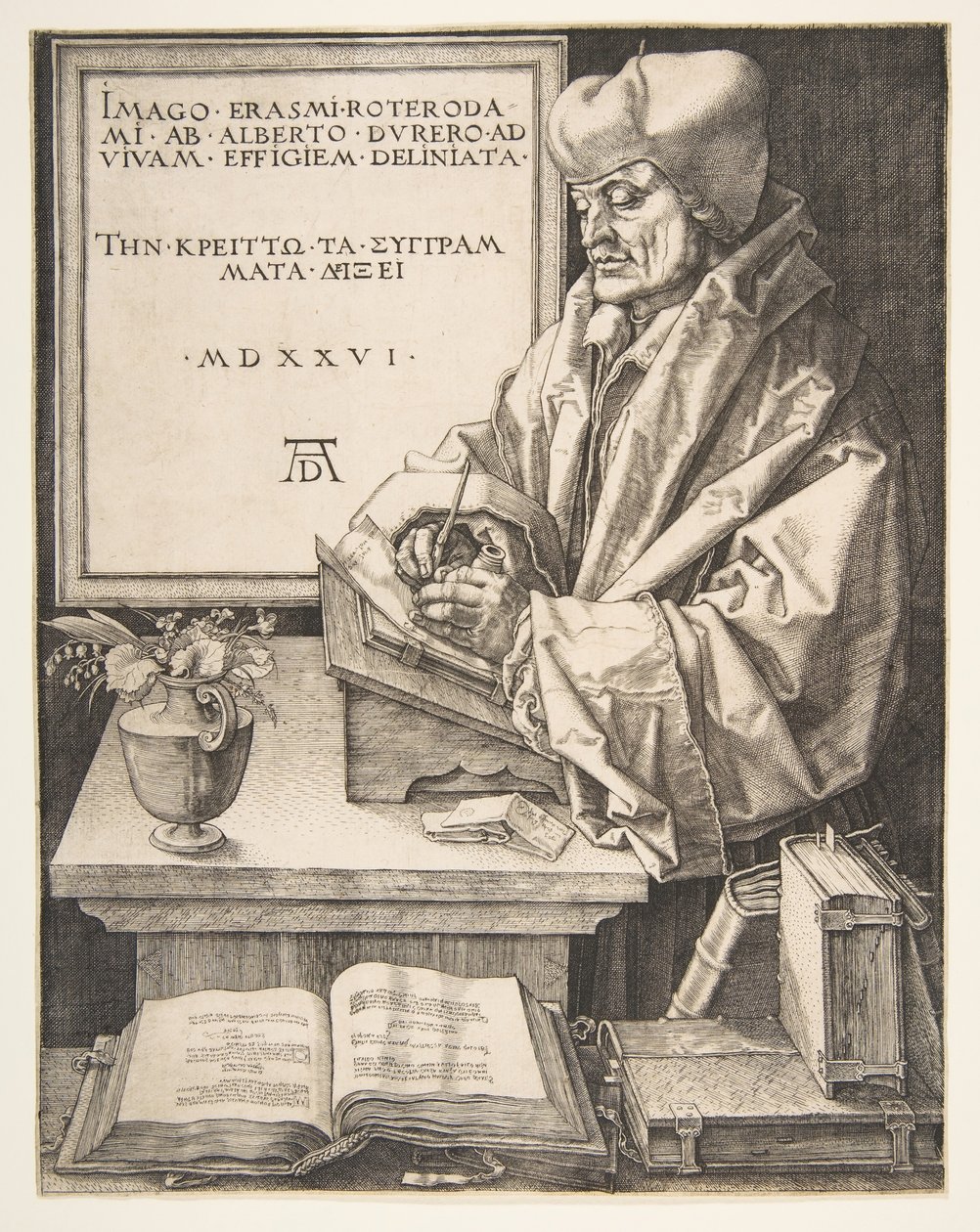 Erasmus von Rotterdam von Albrecht Dürer