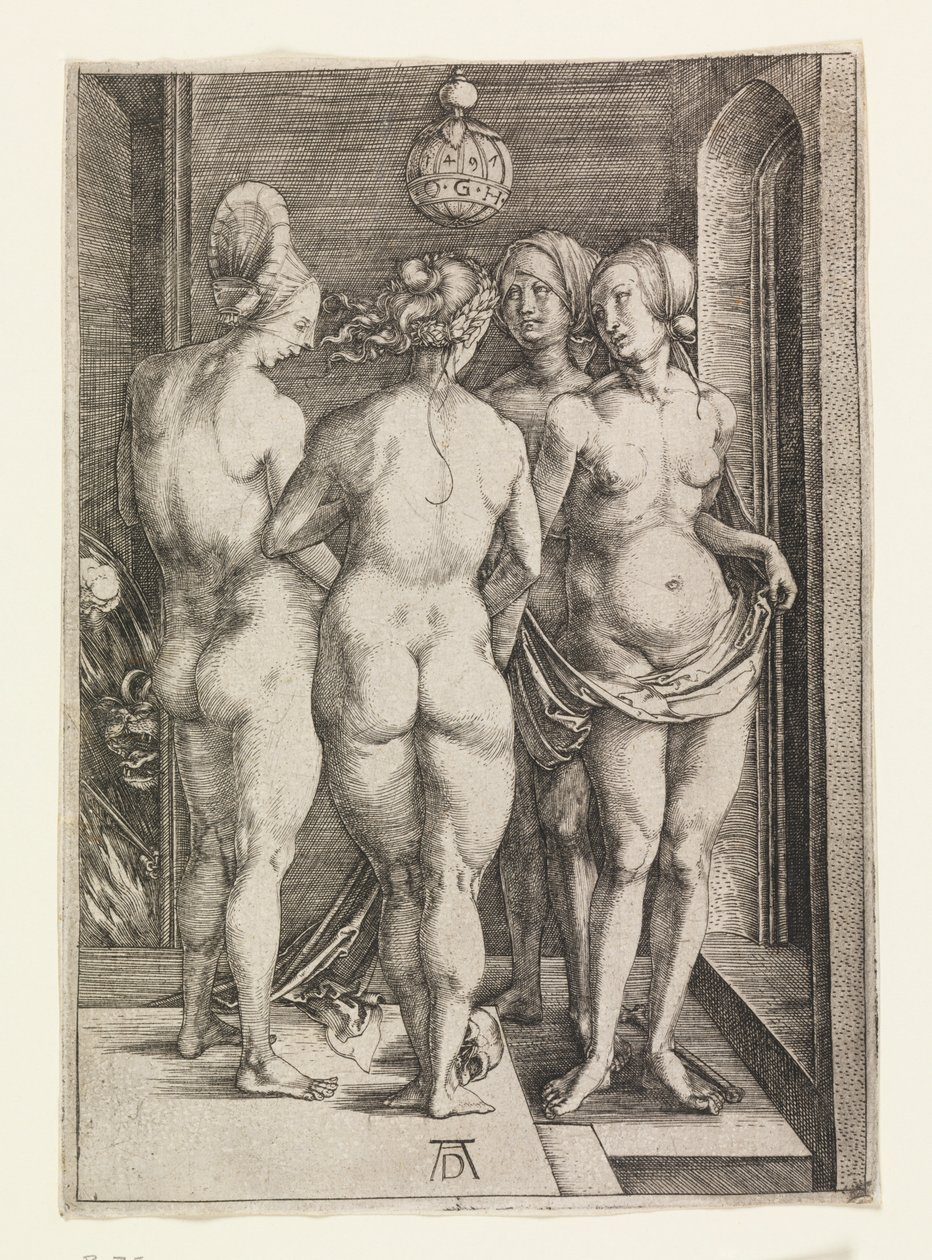 Vier nackte Frauen (Die vier Hexen) von Albrecht Dürer