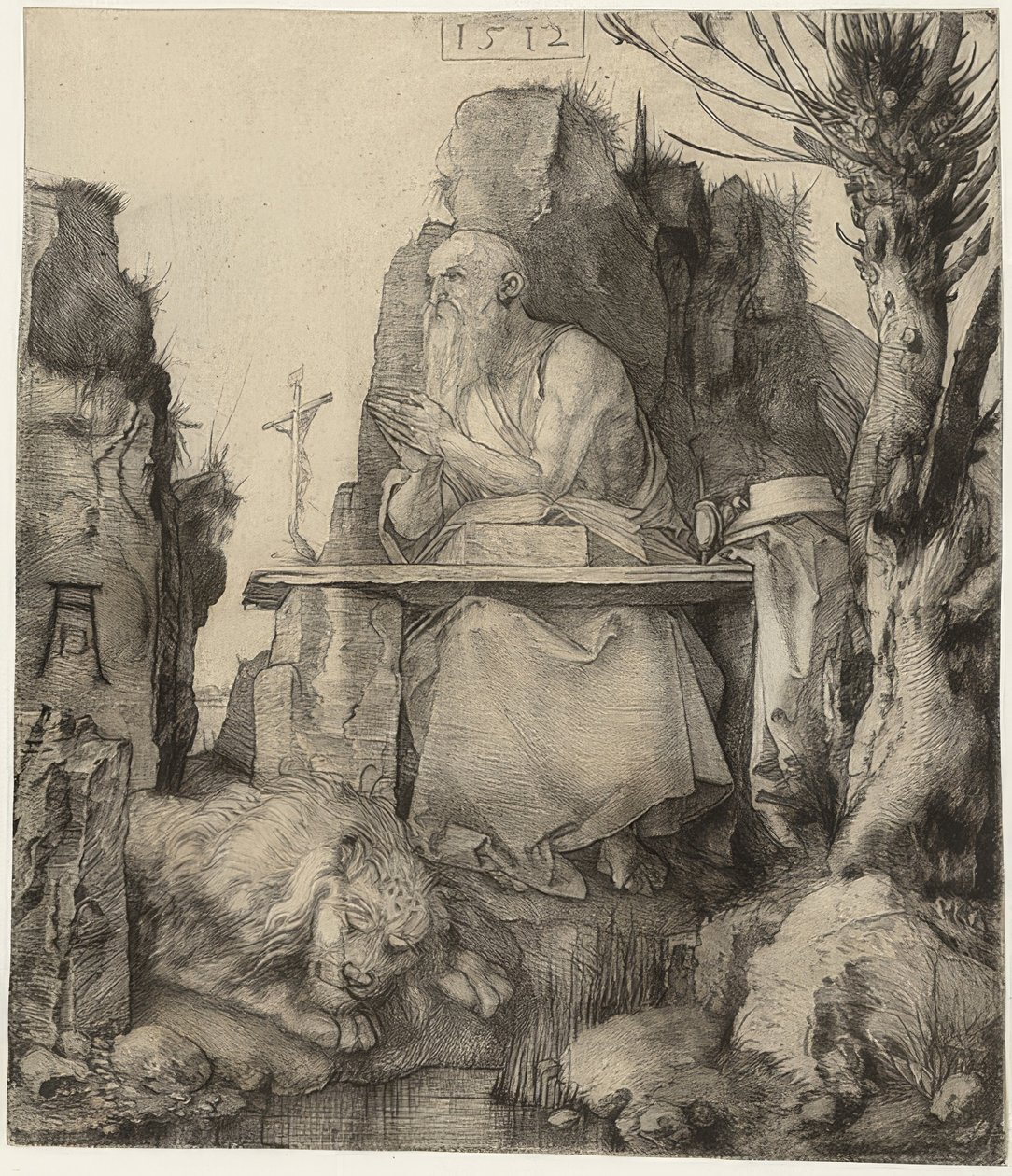 Heiliger Hieronymus neben der Weide von Albrecht Dürer