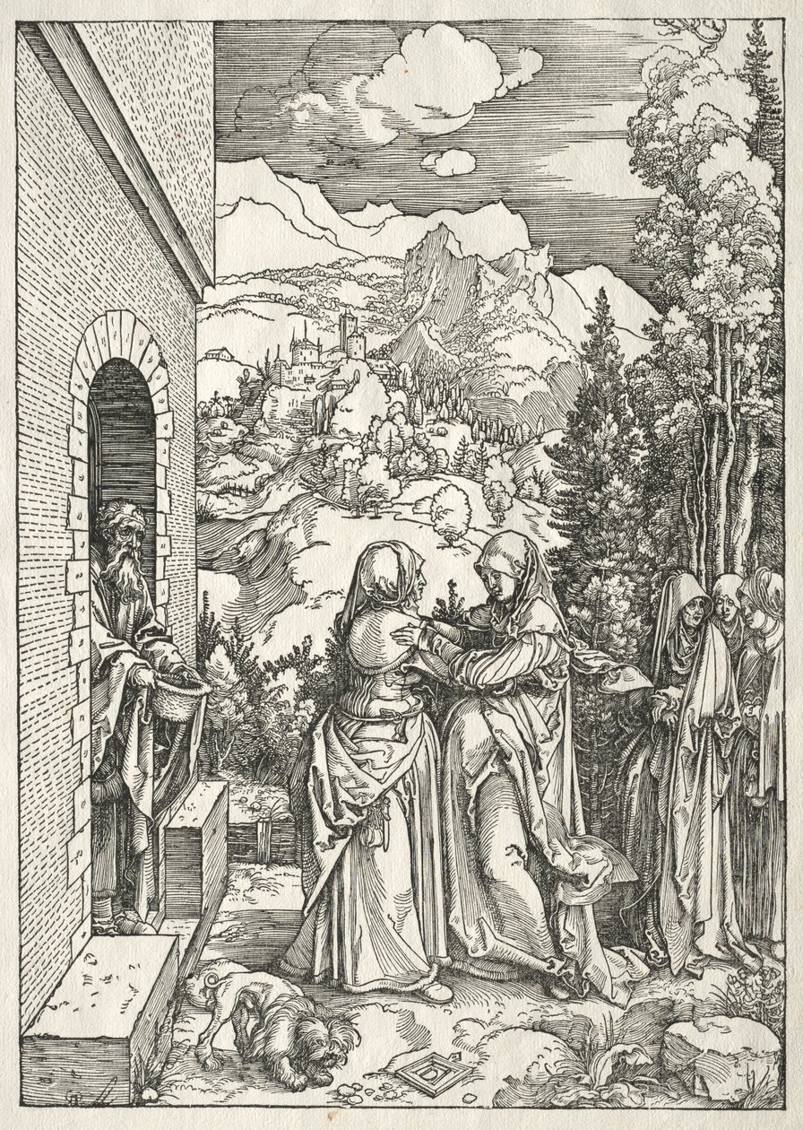 Leben der Jungfrau: Die Heimsuchung, 1504-1505 von Albrecht Dürer