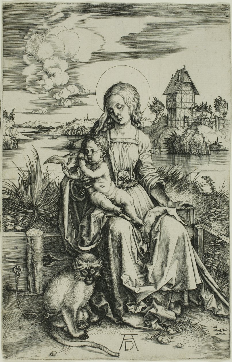 Madonna mit dem Affen von Albrecht Dürer