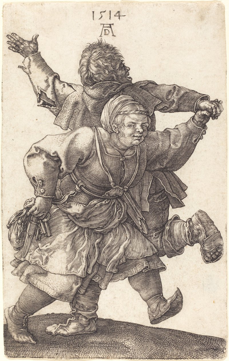 Tanzendes Bauernpaar von Albrecht Dürer