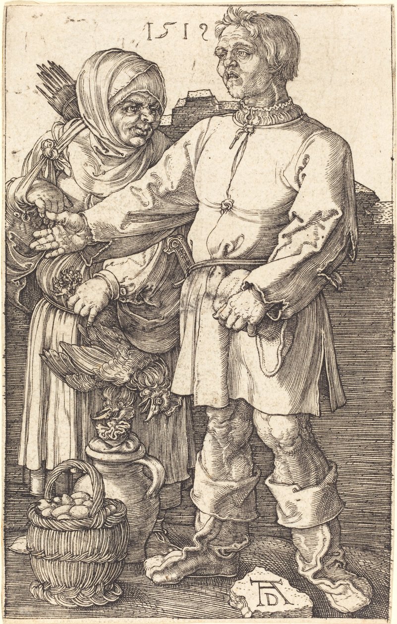 Bauernpaar auf dem Markt von Albrecht Dürer