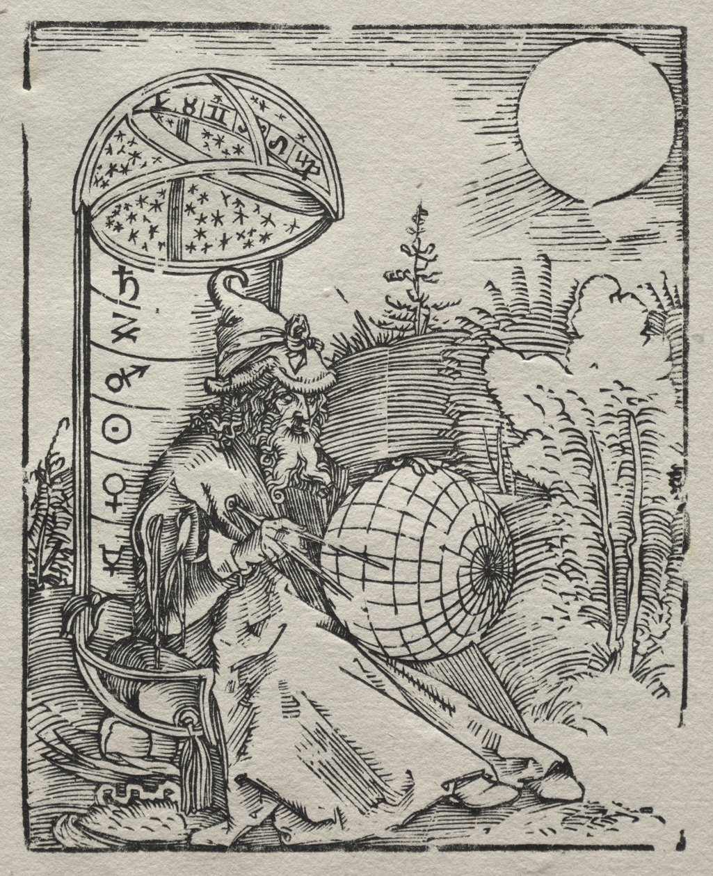 Ptolemäus mit dem Himmelsglobus von Albrecht Dürer