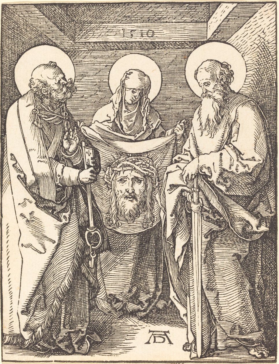 Heilige Veronika zwischen den Heiligen Petrus und Paulus von Albrecht Dürer