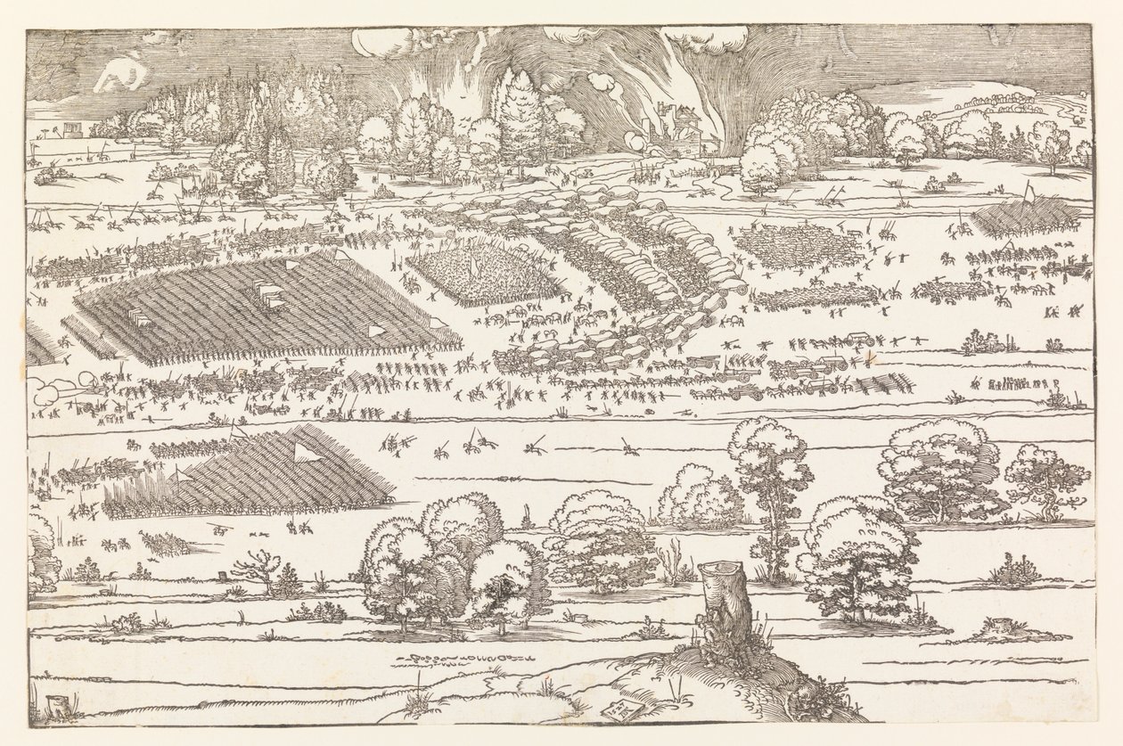 Belagerung einer Stadt (Teil 2) von Albrecht Dürer