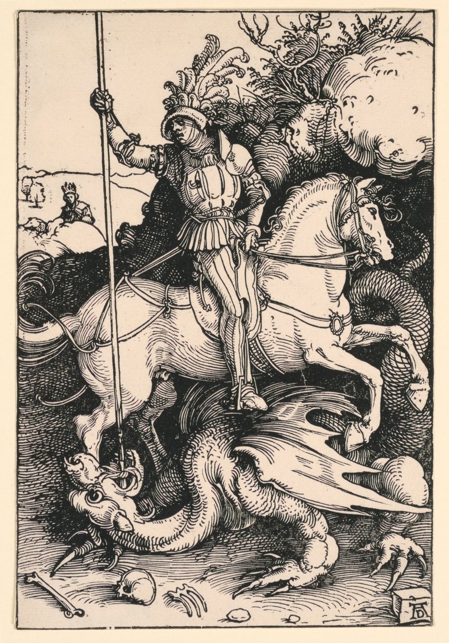 St. Georg tötet den Drachen von Albrecht Dürer