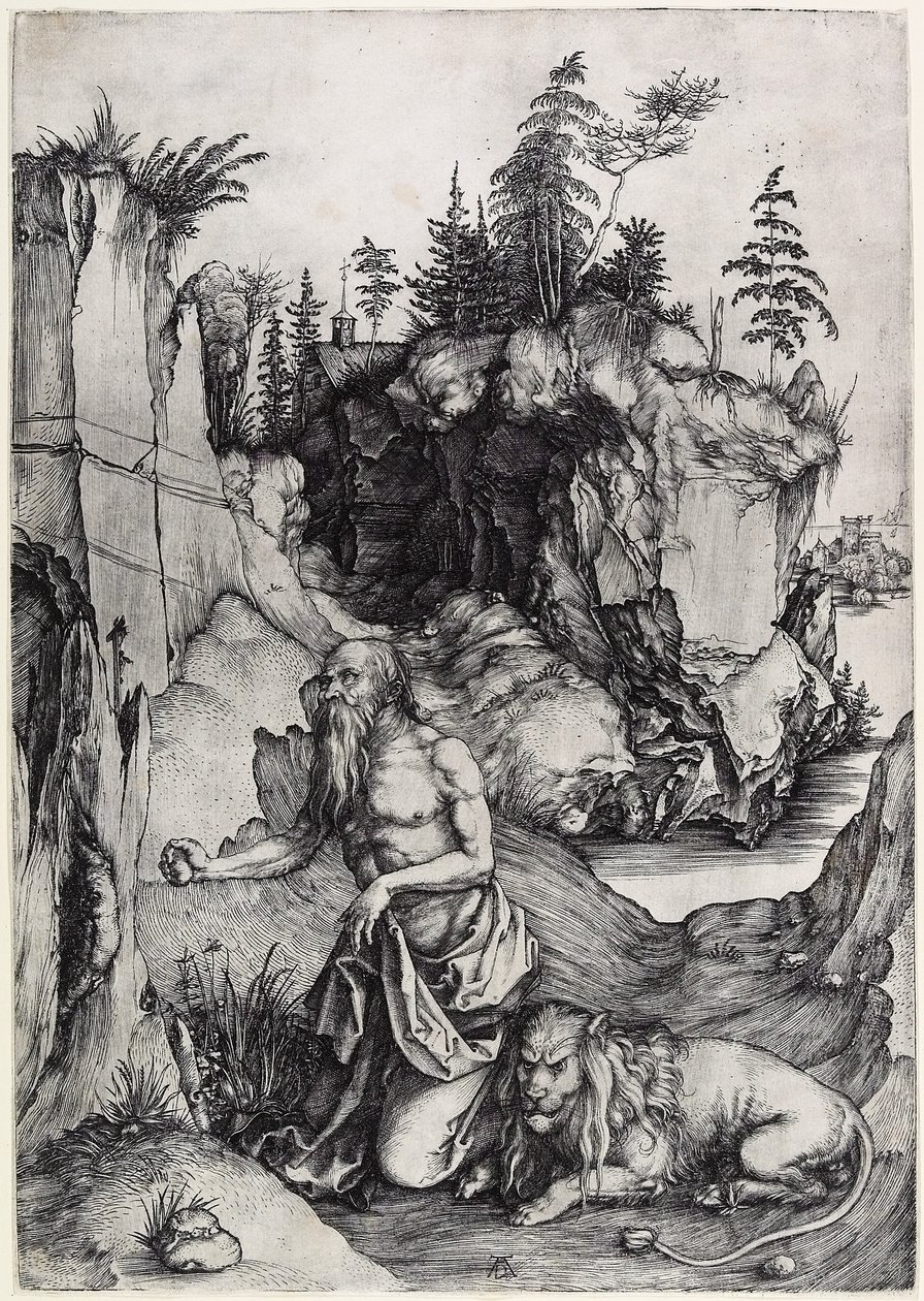 Der heilige Hieronymus in der Buße, ca. 1497 von Albrecht Dürer